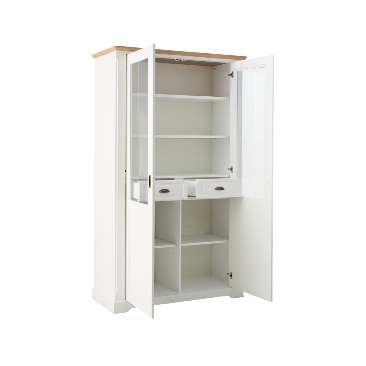 Vaisselier blanc et bois Apolline Vaisselier blanc et bois Apolline