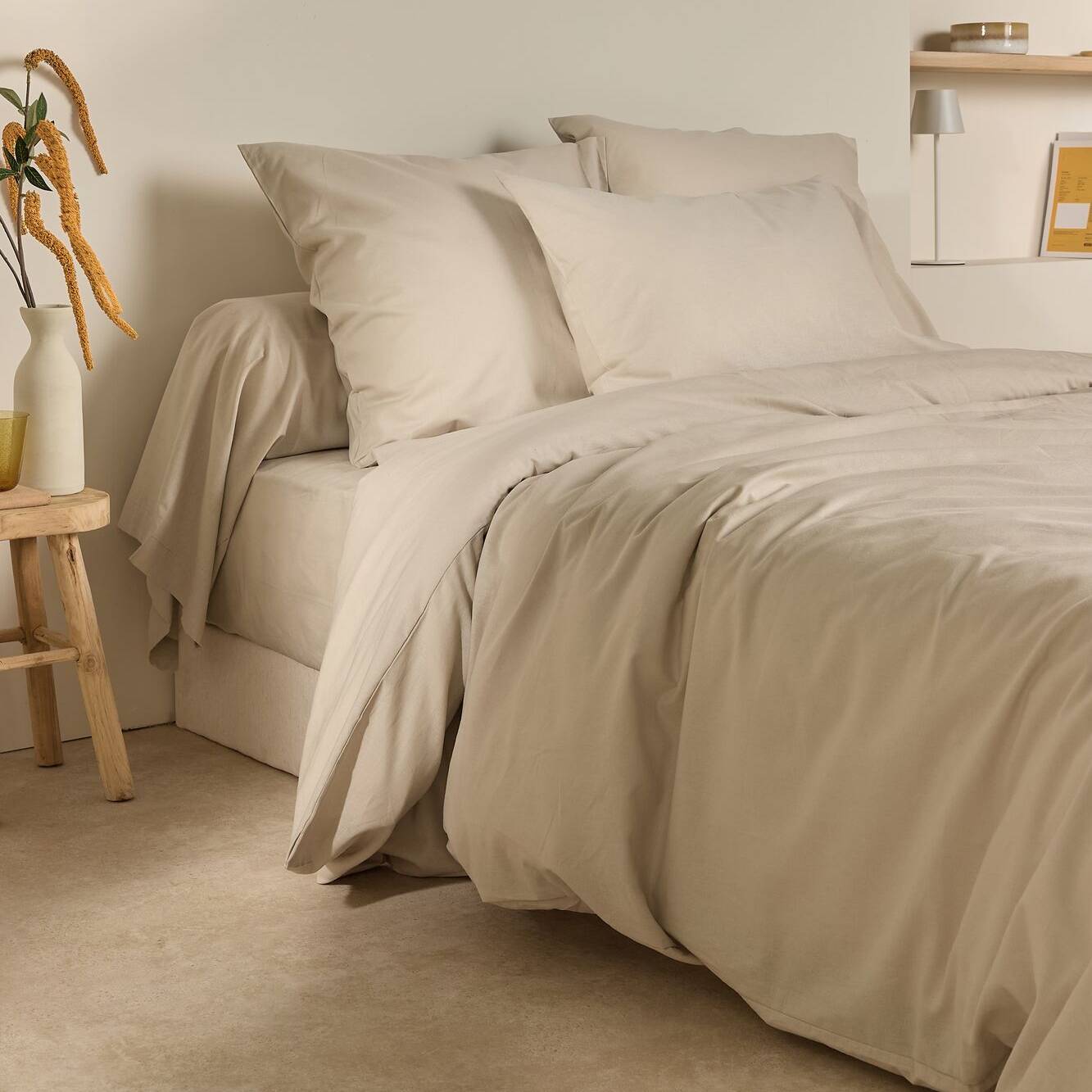 Drap housse coton lin Valentine Drap housse coton lin Valentine