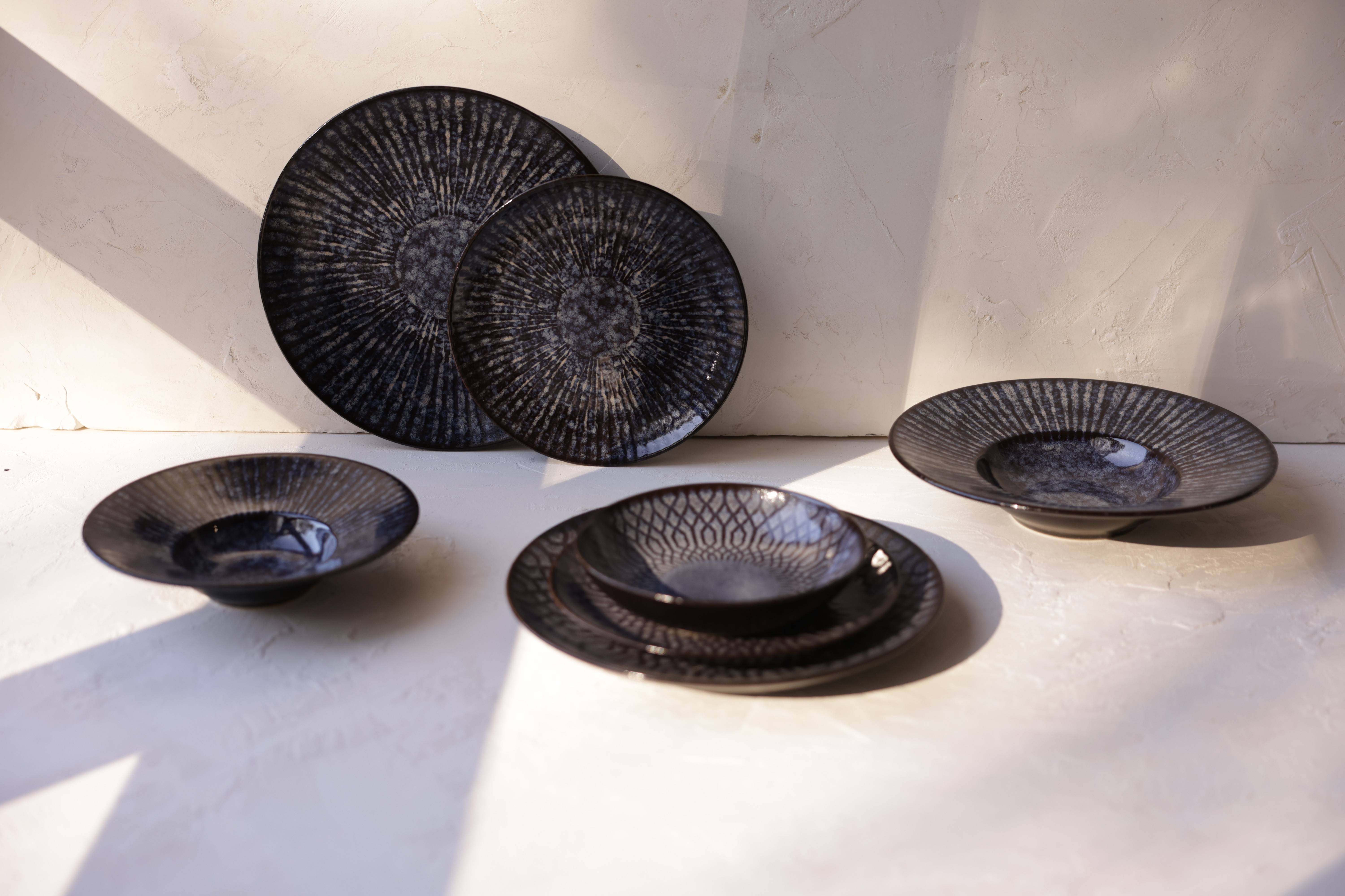 Lot de 6 Assiettes à risotto Croisé Anadia