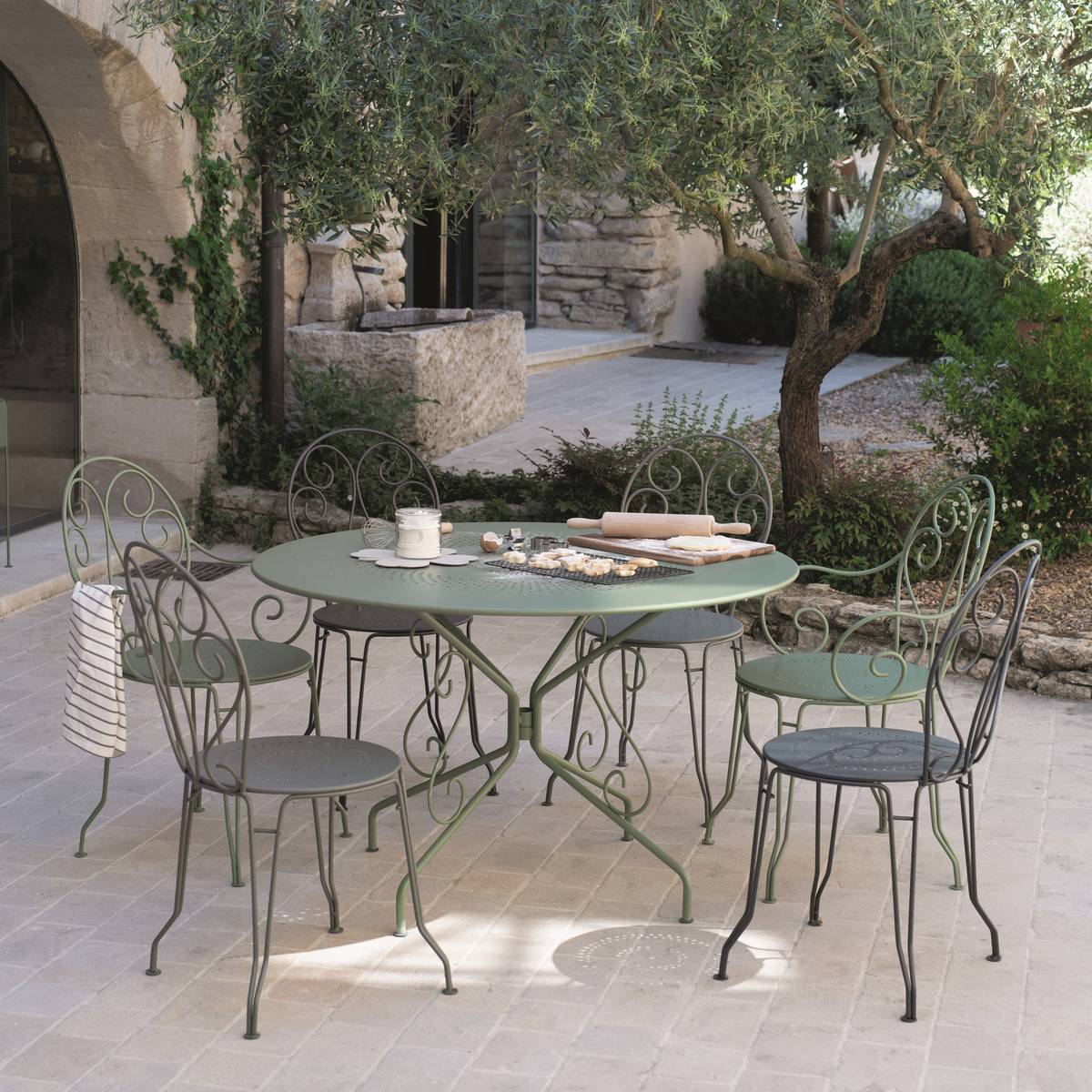 Lot de 2 Fauteuils Empilables Montmartre en Acier Lot de 2 Fauteuils Empilables Montmartre en Acier