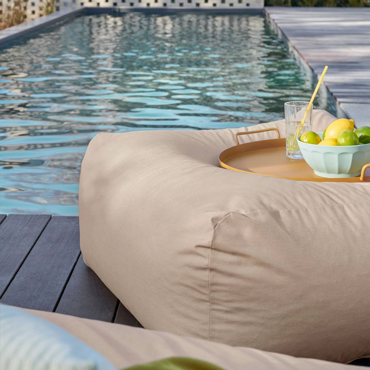 Pouf d'Extérieur Recyclé Heva Pouf d'Extérieur Recyclé Heva