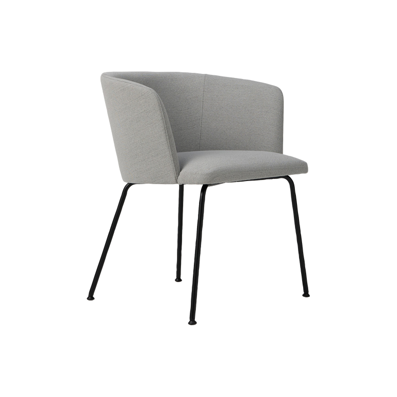 Chaise avec accoudoirs tissu pieds métal Marion Chaise avec accoudoirs tissu pieds métal Marion