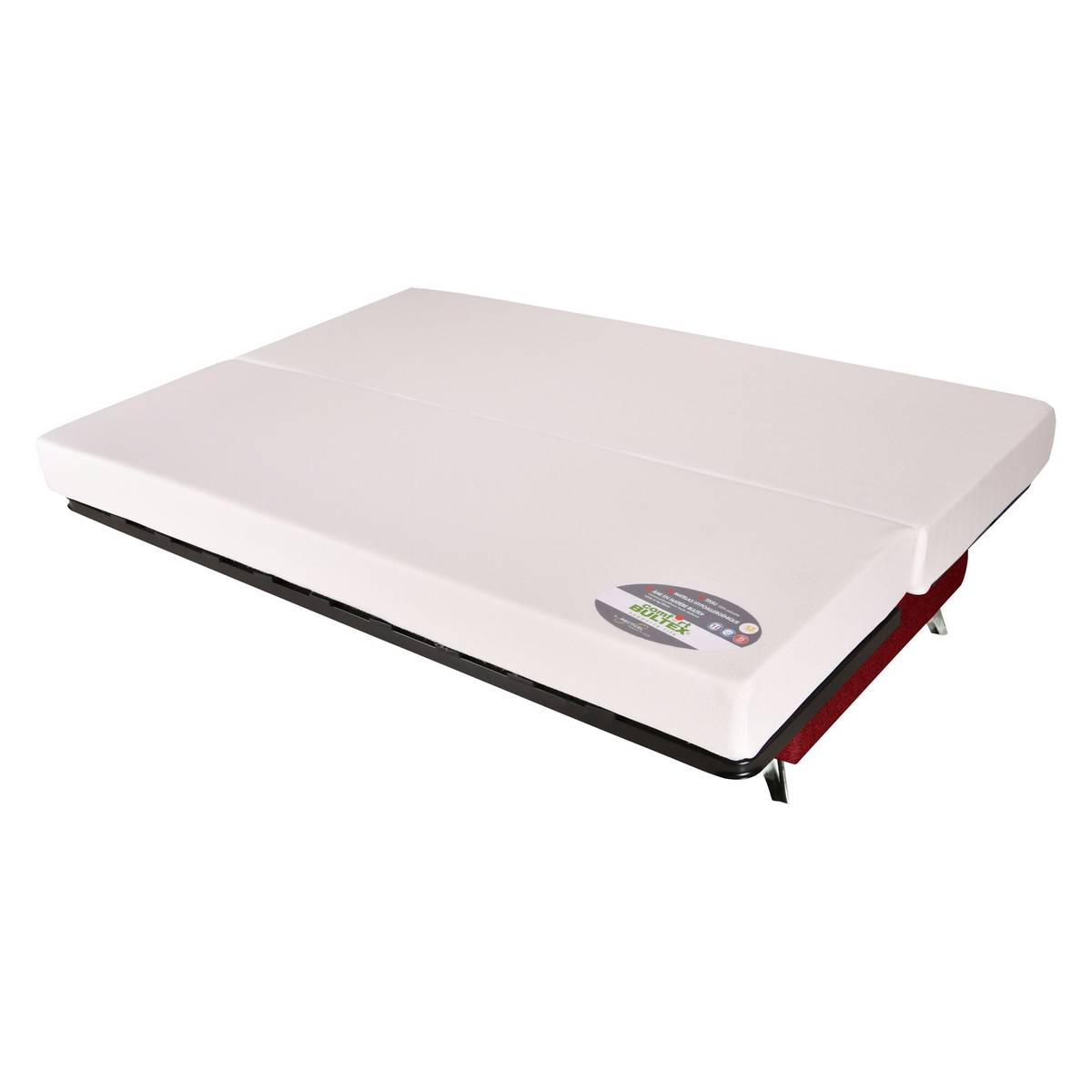 Canapé clic-clac tissu matelas Bultex 14 cm Gipsy Canapé clic-clac tissu matelas Bultex 14 cm Gipsy