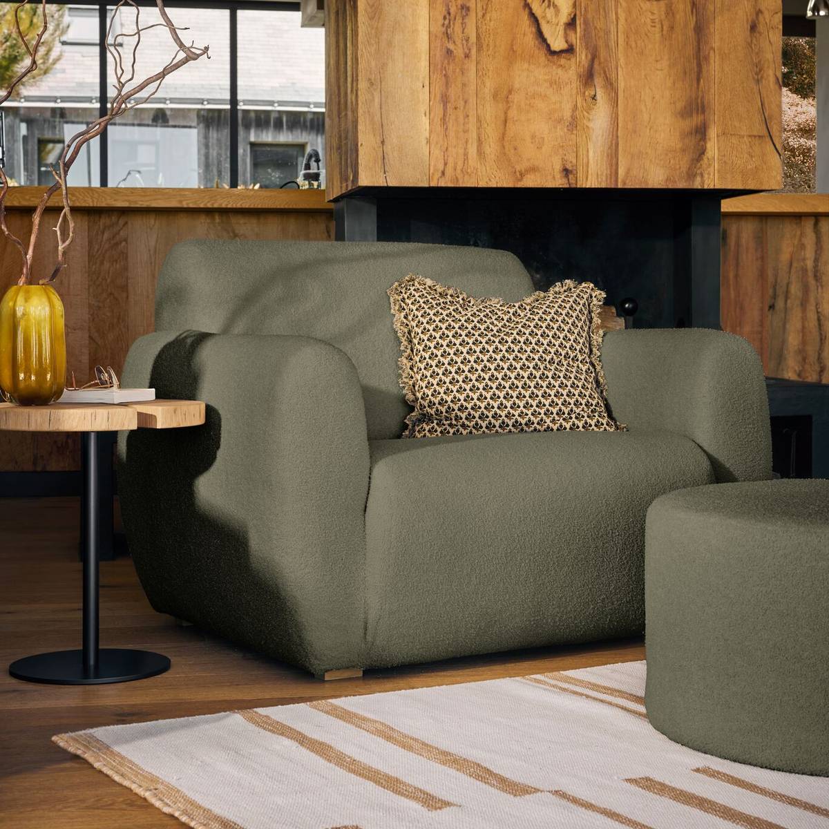 Fauteuil bouclette Ome Fauteuil bouclette Ome