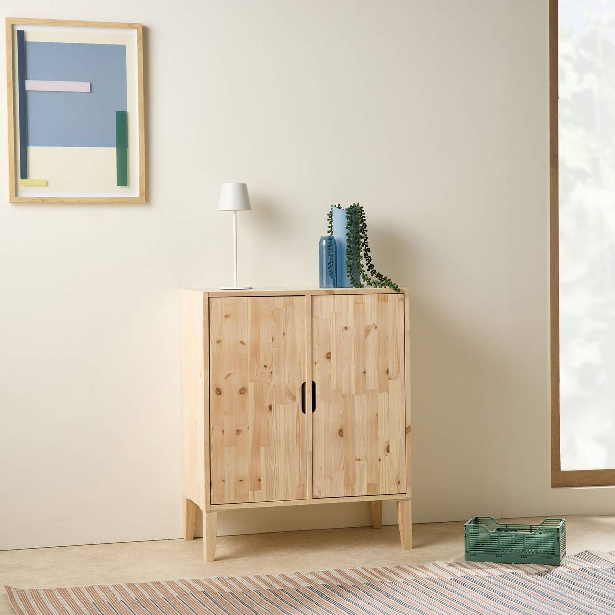Etagère bois massif 2x2 cases Elio Etagère bois massif 2x2 cases Elio
