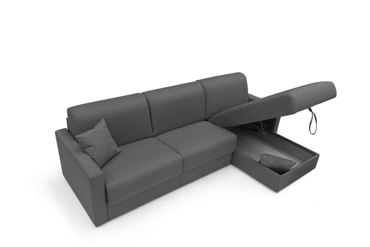 Canapé d'angle convertible et réversible tissu déhoussable Aubin Canapé d'angle convertible et réversible tissu déhoussable Aubin