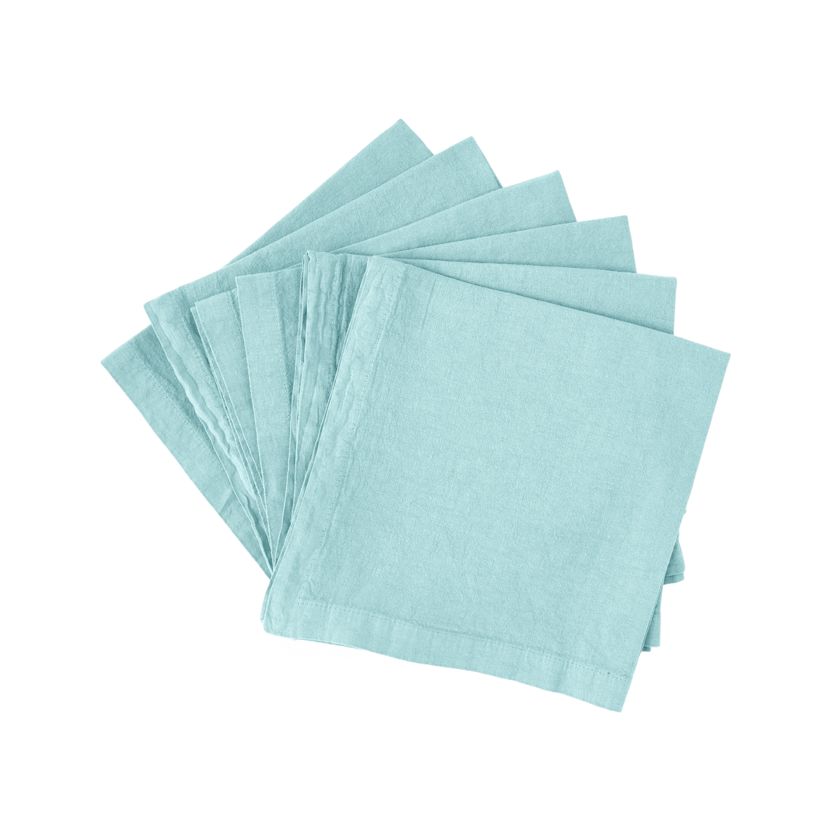 Lot de 6 serviettes coton lin Eline CAMIF Lot de 6 serviettes coton lin Eline CAMIF