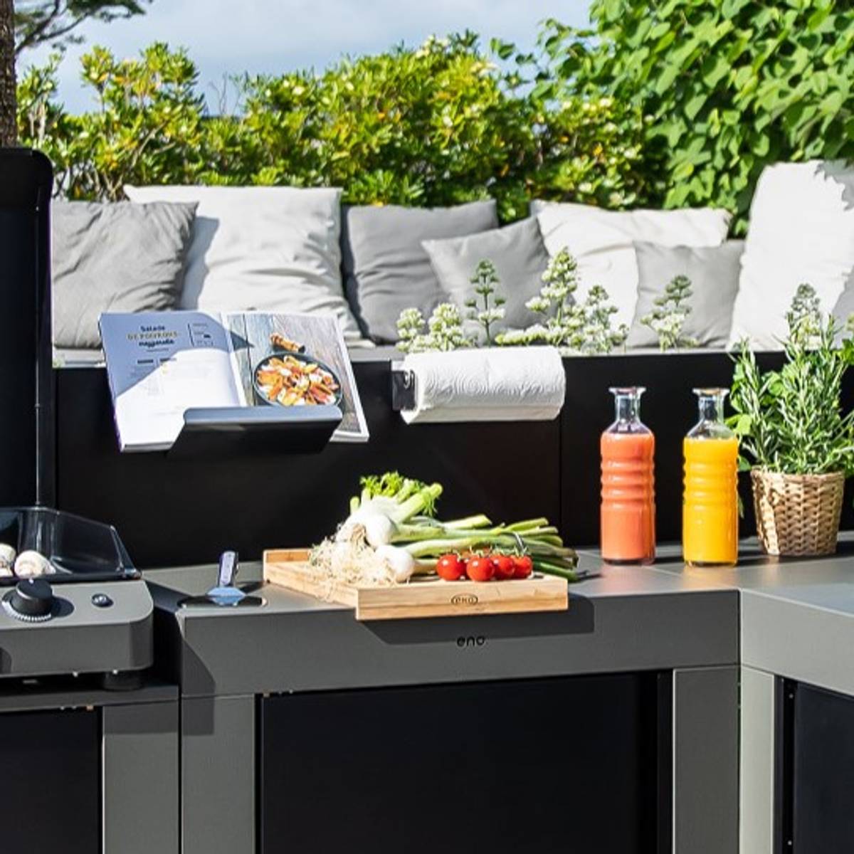 Kit 4 Accessoires pour Cuisine d'Extérieur Modulo en Inox Kit 4 Accessoires pour Cuisine d'Extérieur Modulo en Inox