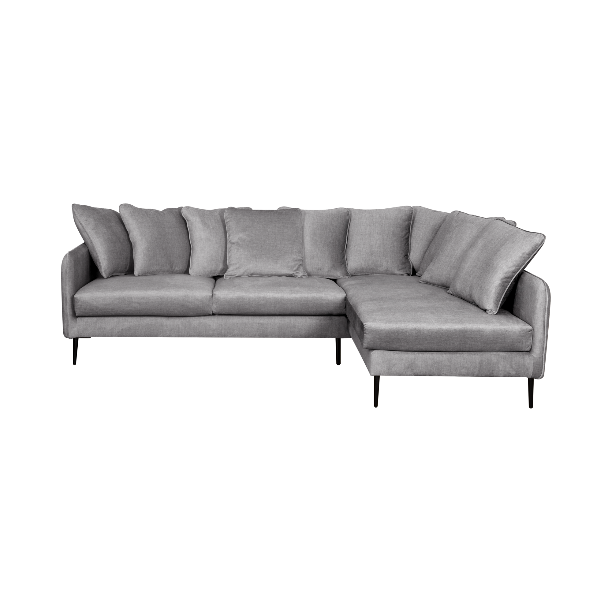 Canapé d'angle velours Olympe