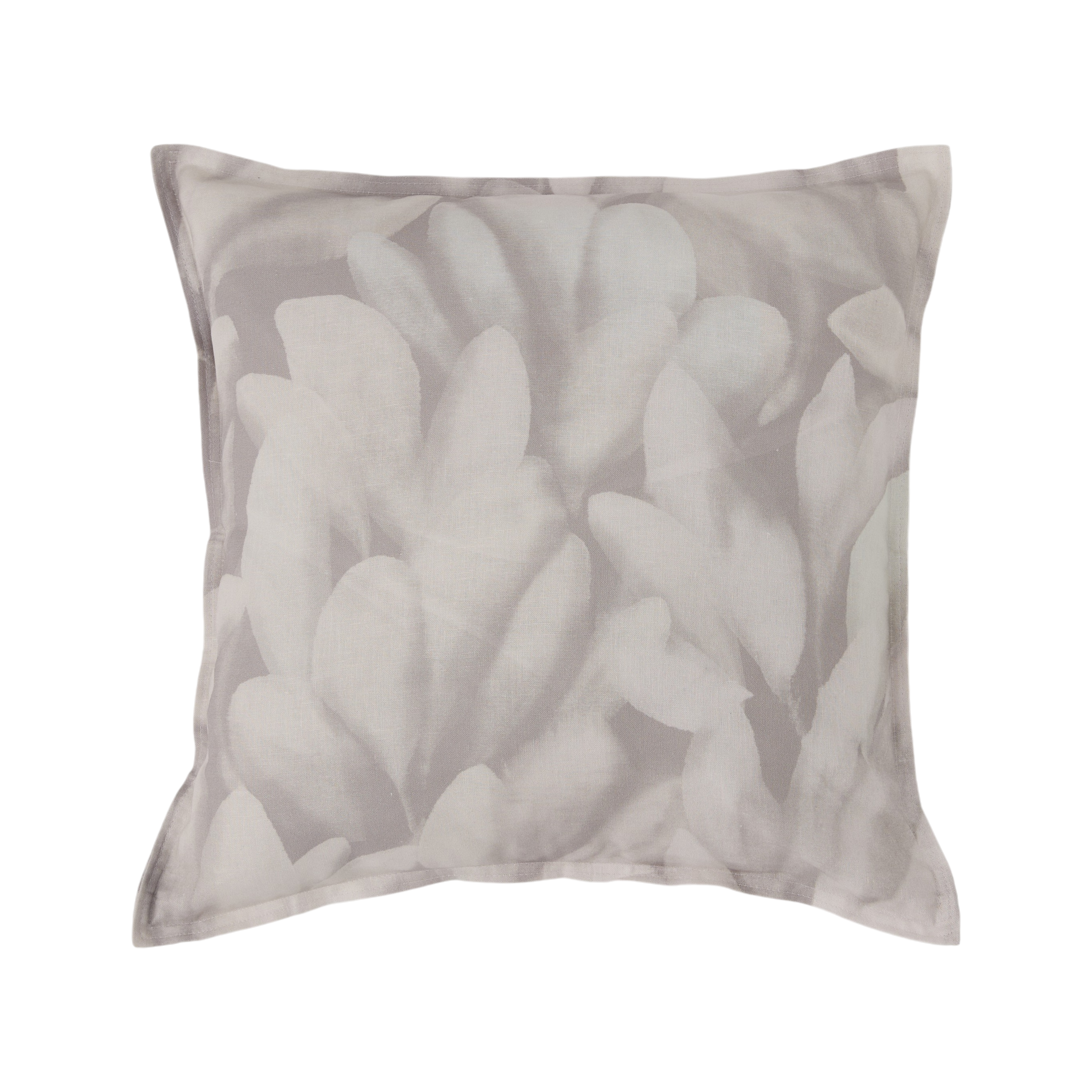 Coussin coton lin Plantain
