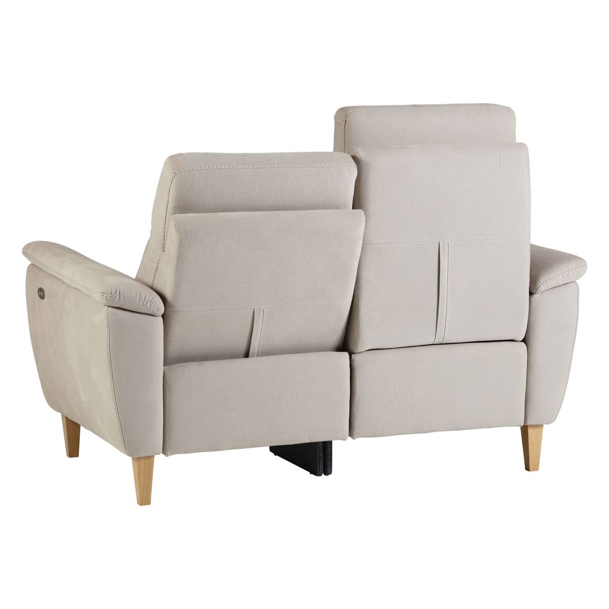 Canapé relax electrique coton lin Bergen Canapé relax electrique coton lin Bergen