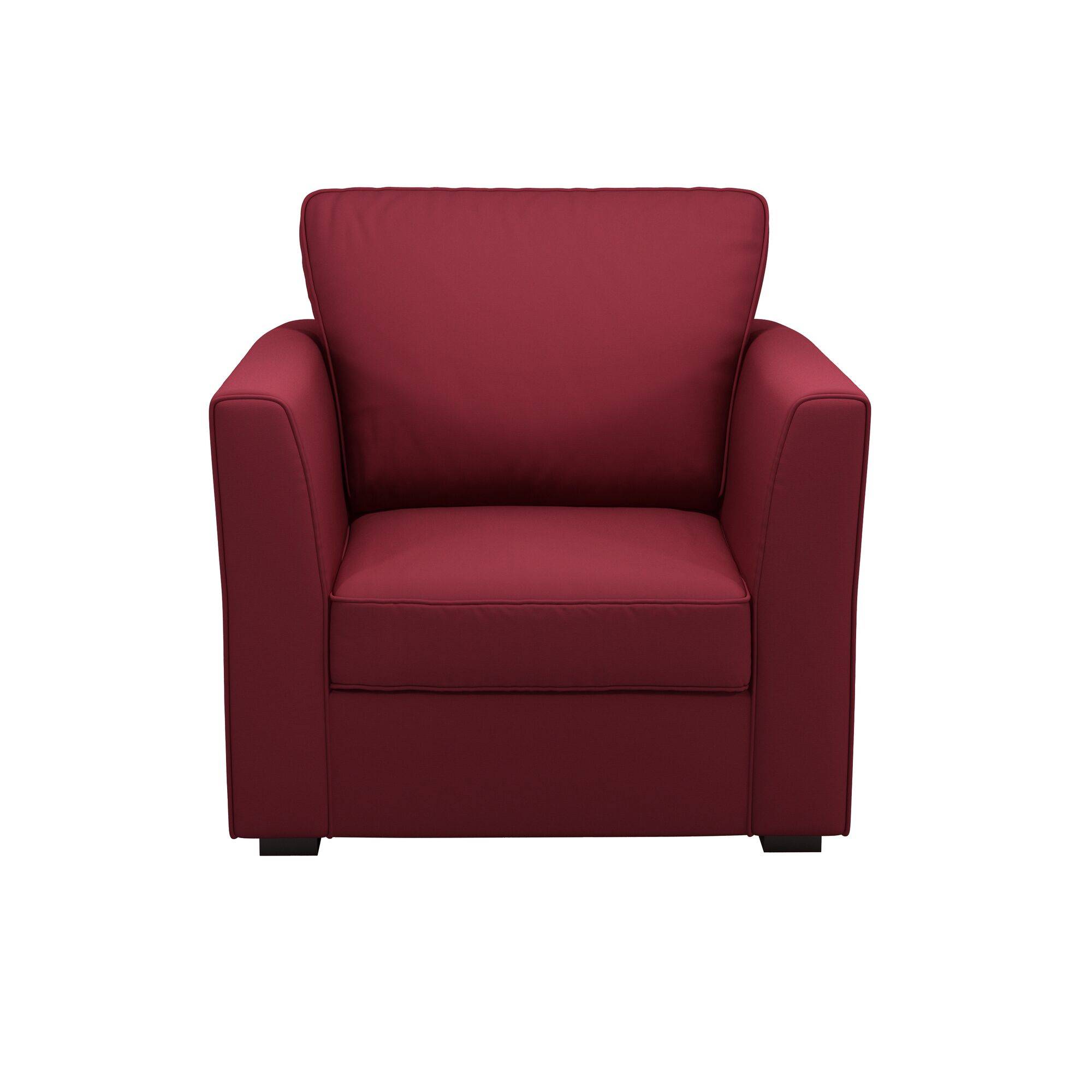Fauteuil tissu coton déhoussable Marbella