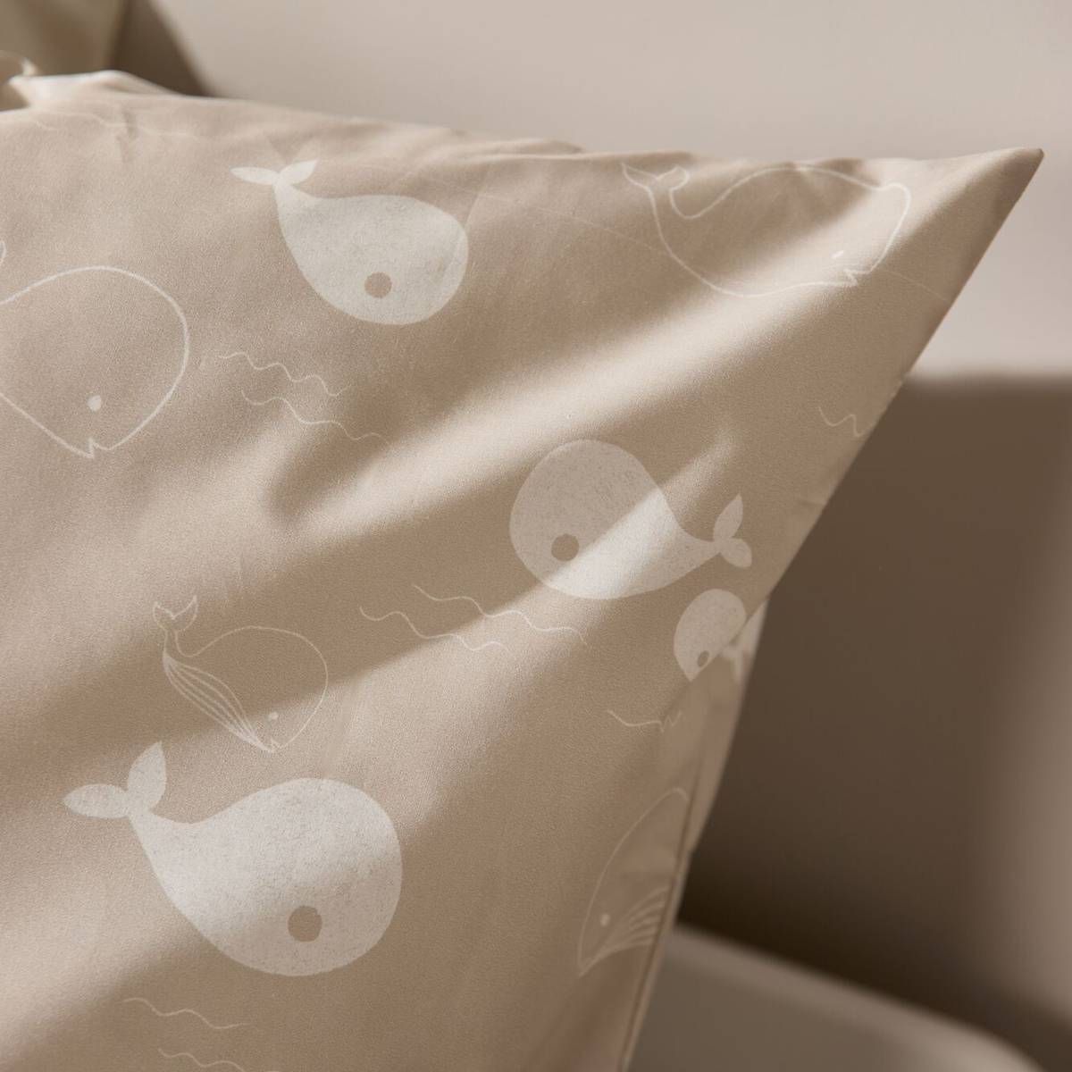 Parure de lit coton P'tite Baleine Parure de lit coton P'tite Baleine