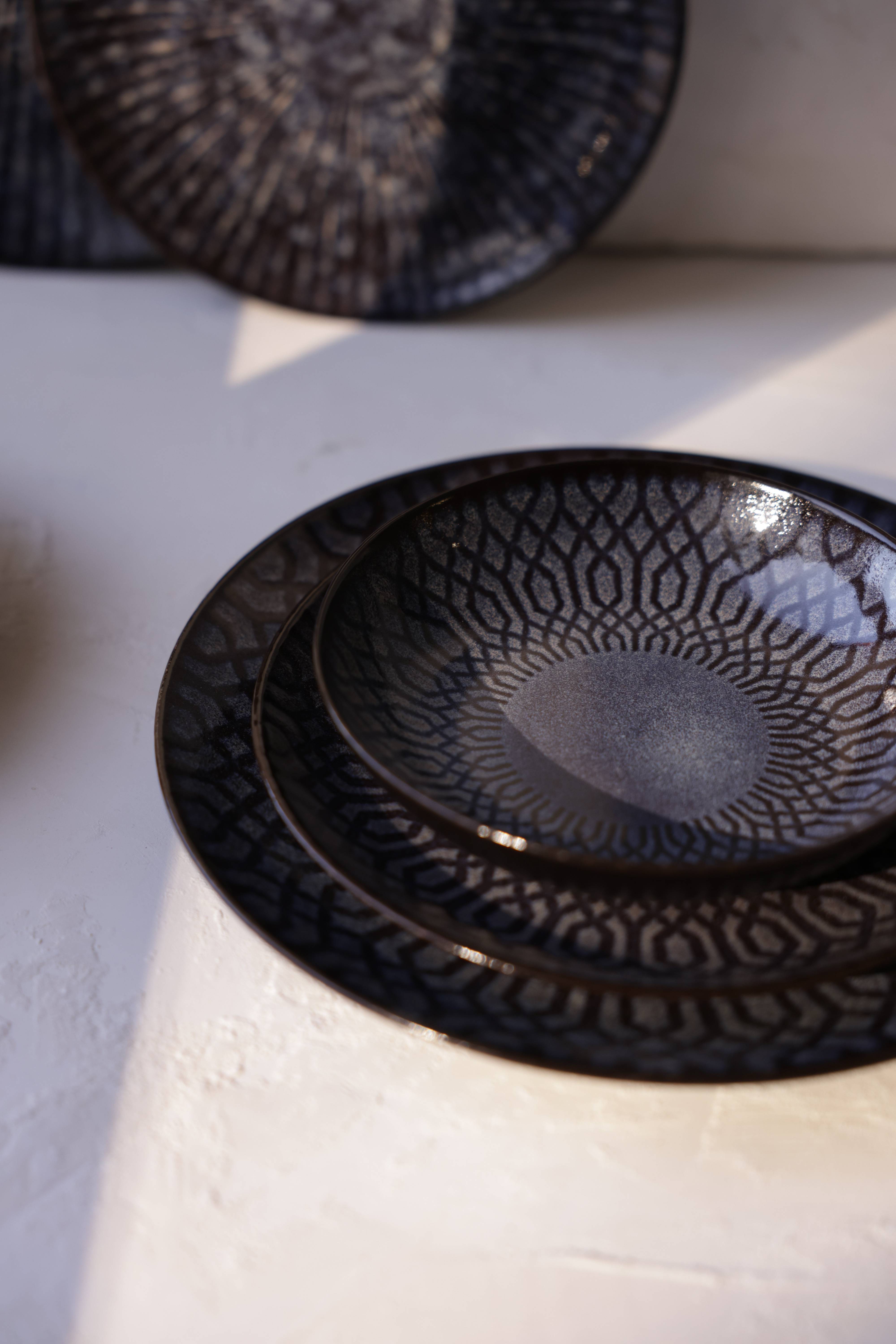 Lot de 6 Assiettes à risotto Croisé Anadia