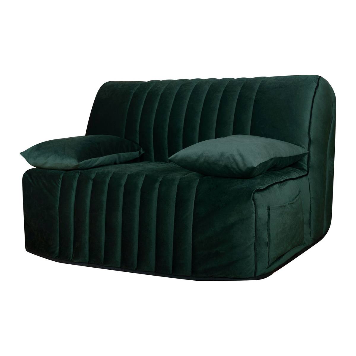 Canapé BZ velours matelas 15 cm Oriane Canapé BZ velours matelas 15 cm Oriane