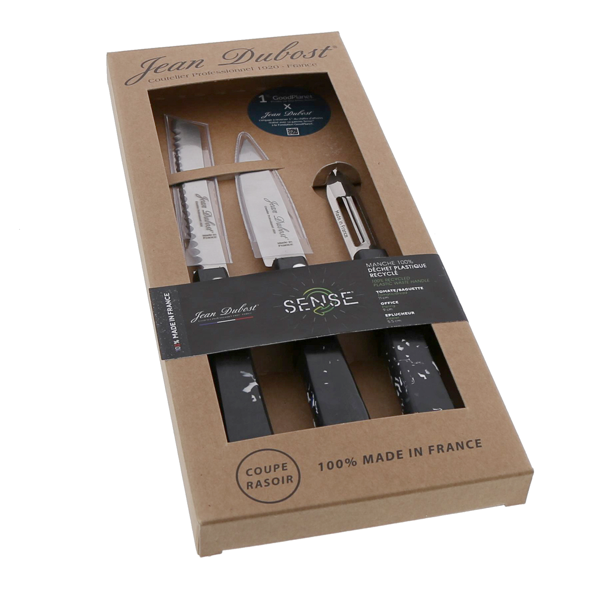 Coffret 3 pièces cuisine PM Sense Black JEAN DUBOST