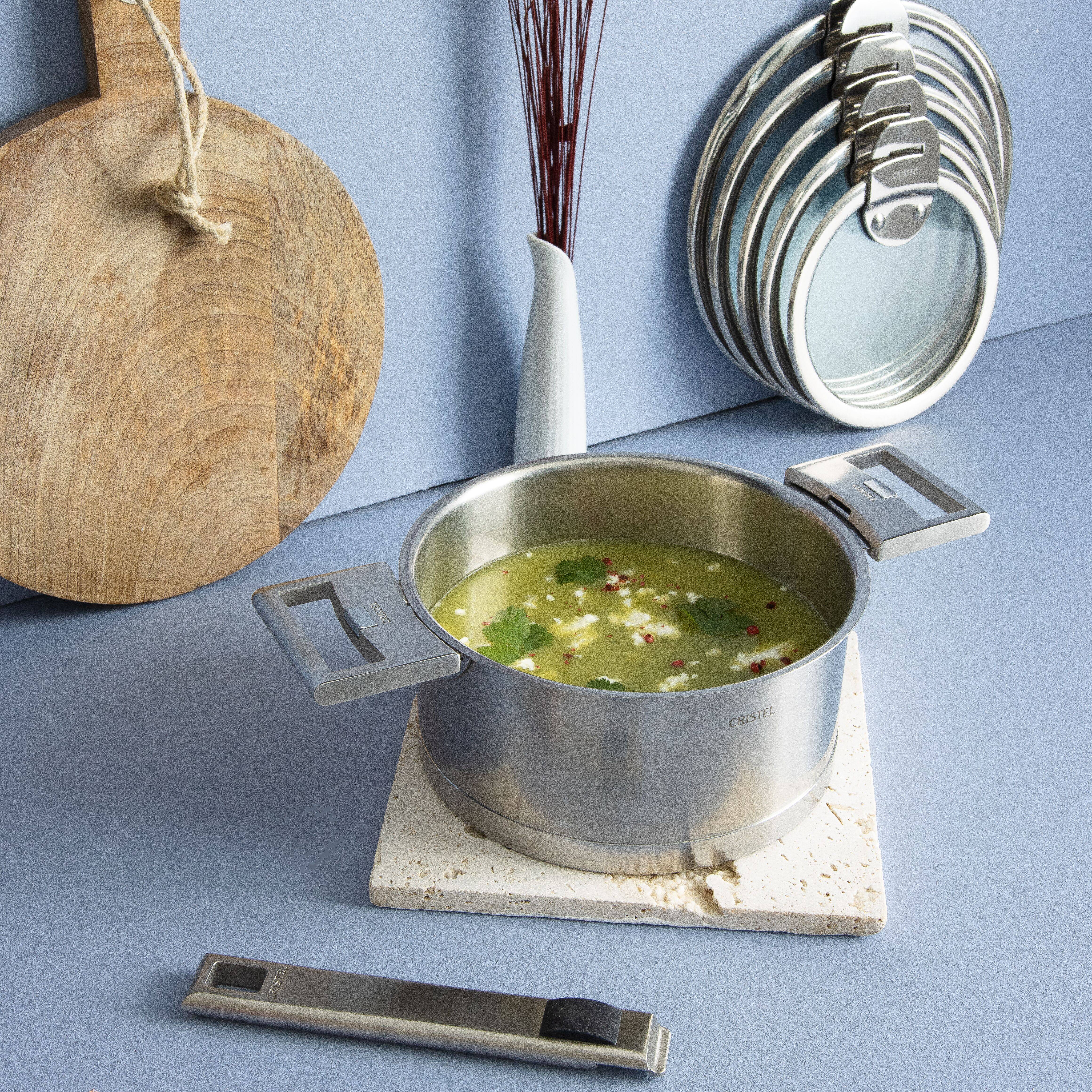 Casserole inox CRISTEL Strate amovible 12 cm Camif