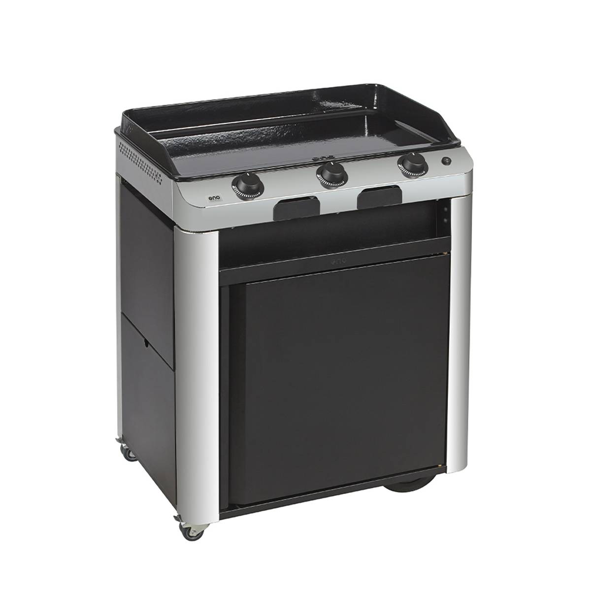 Ensemble Plancha Fusion Gaz 75 et Chariot en Acier Ensemble Plancha Fusion Gaz 75 et Chariot en Acier