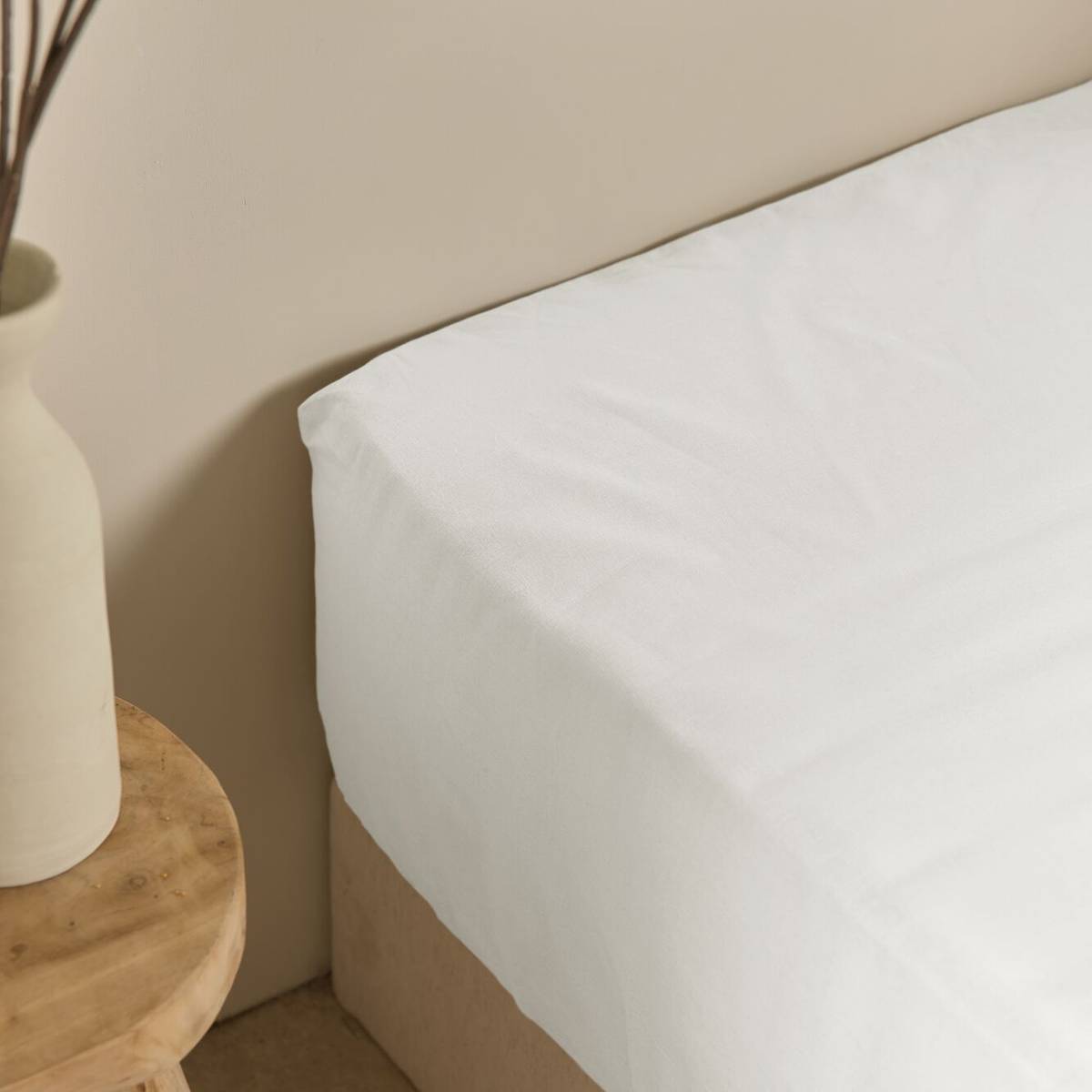 Drap housse coton lin Valentine Drap housse coton lin Valentine