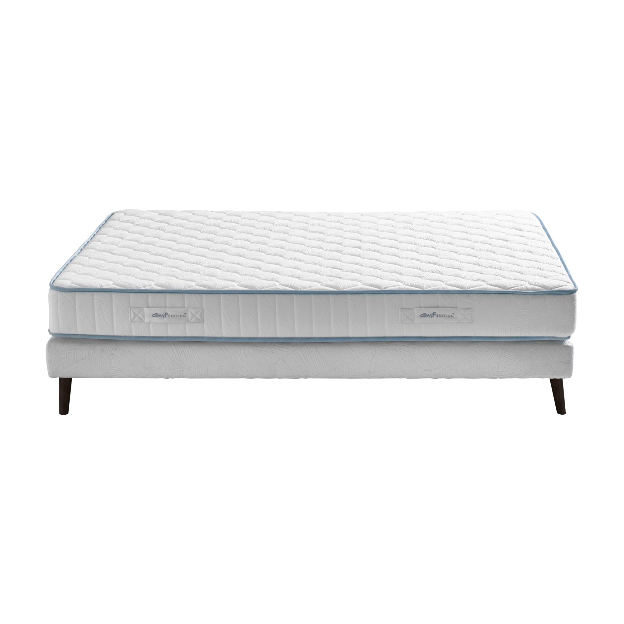 Avec cet ensemble Zohra & Raphaël de Camif Edition, profitez d'un matelas fabriqué en France.Son coutil en Tencel est ultra-doux : cette fibre nouvelle génération est une fibre naturelle de cellulose, obtenue à partir de bois d'eucalyptus.Le sommier quant à lui, vous permettra de raffermir le confort de votre matelas. Grâce à son jeu de pieds fuseaux disponibles en 6 finitions déco, vous pourrez apporter à votre chambre une touche de modernité et un style "scandinave" très appréciable.