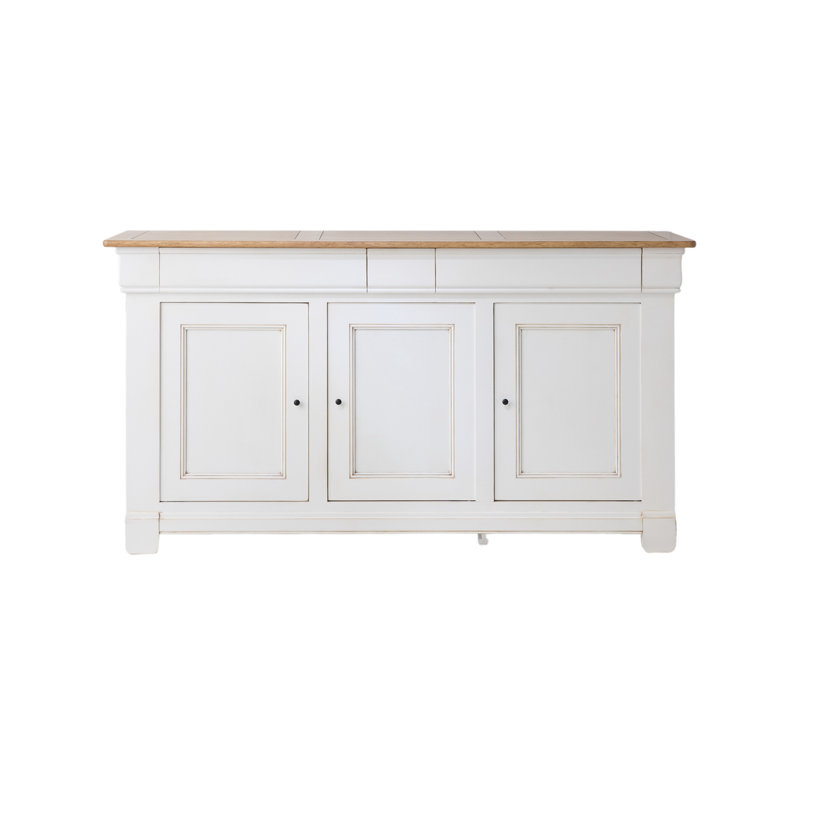Buffet bois massif 3 portes 3 tiroirs Embellie CAMIF Buffet bois massif 3 portes 3 tiroirs Embellie CAMIF