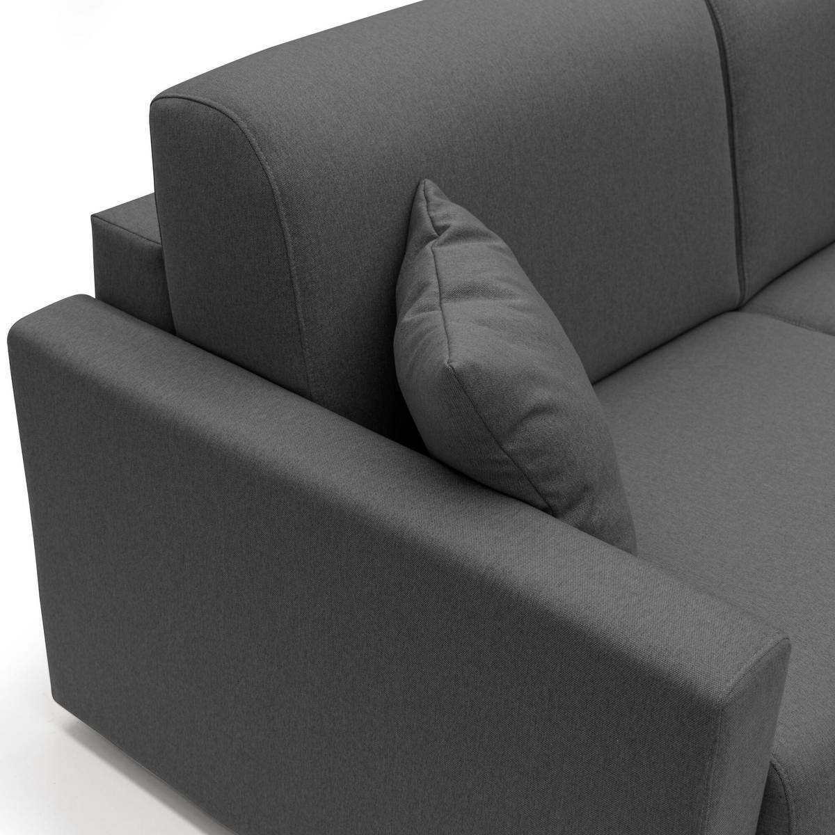 Canapé d'angle convertible et réversible tissu déhoussable Aubin Canapé d'angle convertible et réversible tissu déhoussable Aubin