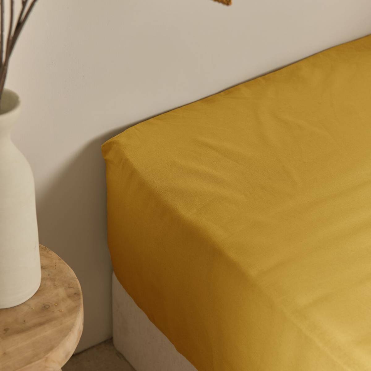 Drap housse coton lin Valentine Drap housse coton lin Valentine