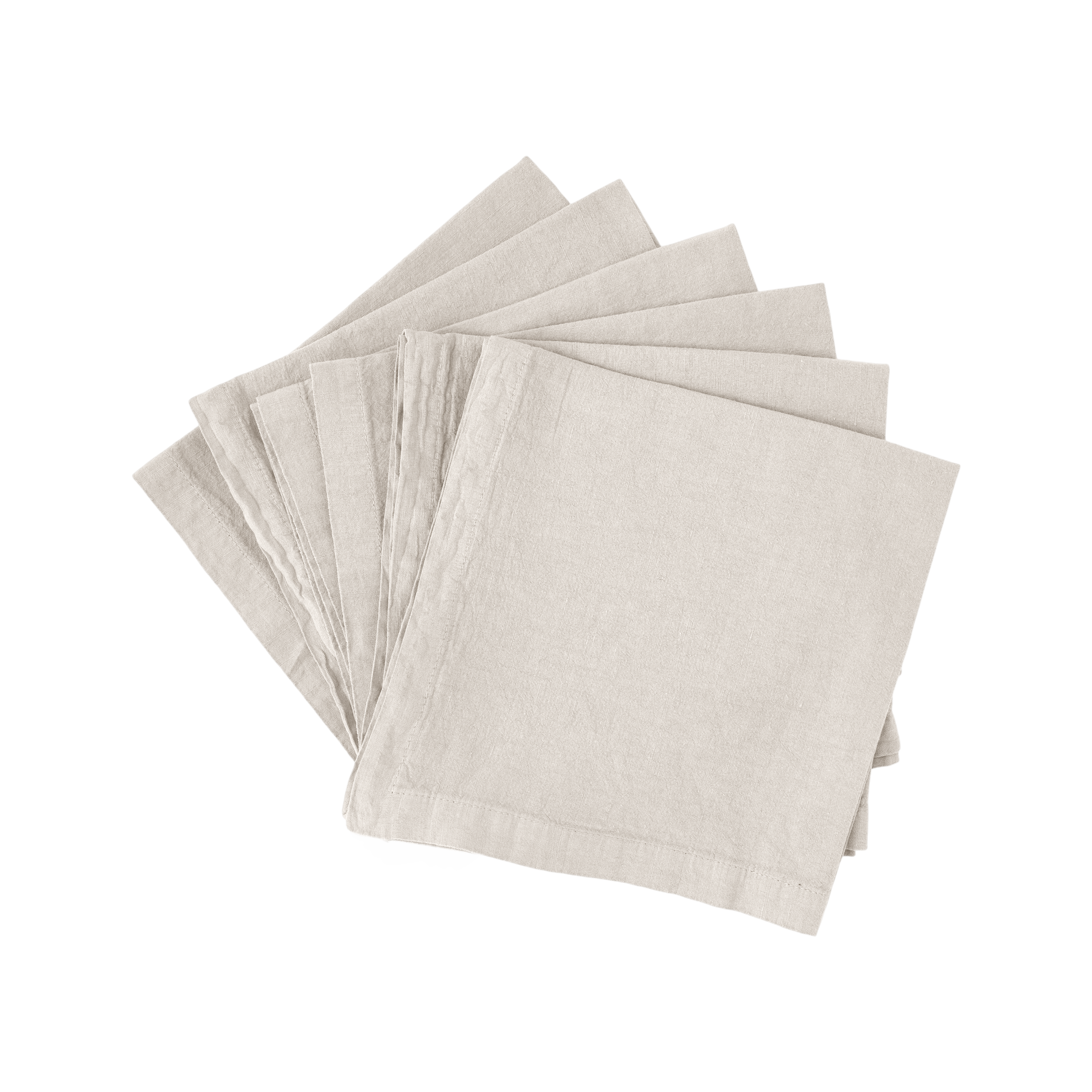 Lot de 6 serviettes coton lin Eline  CAMIF