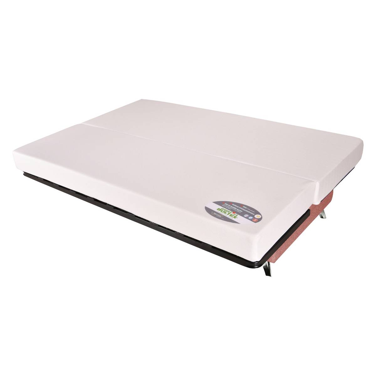 Canapé clic-clac tissu matelas Bultex 14 cm Gipsy Canapé clic-clac tissu matelas Bultex 14 cm Gipsy