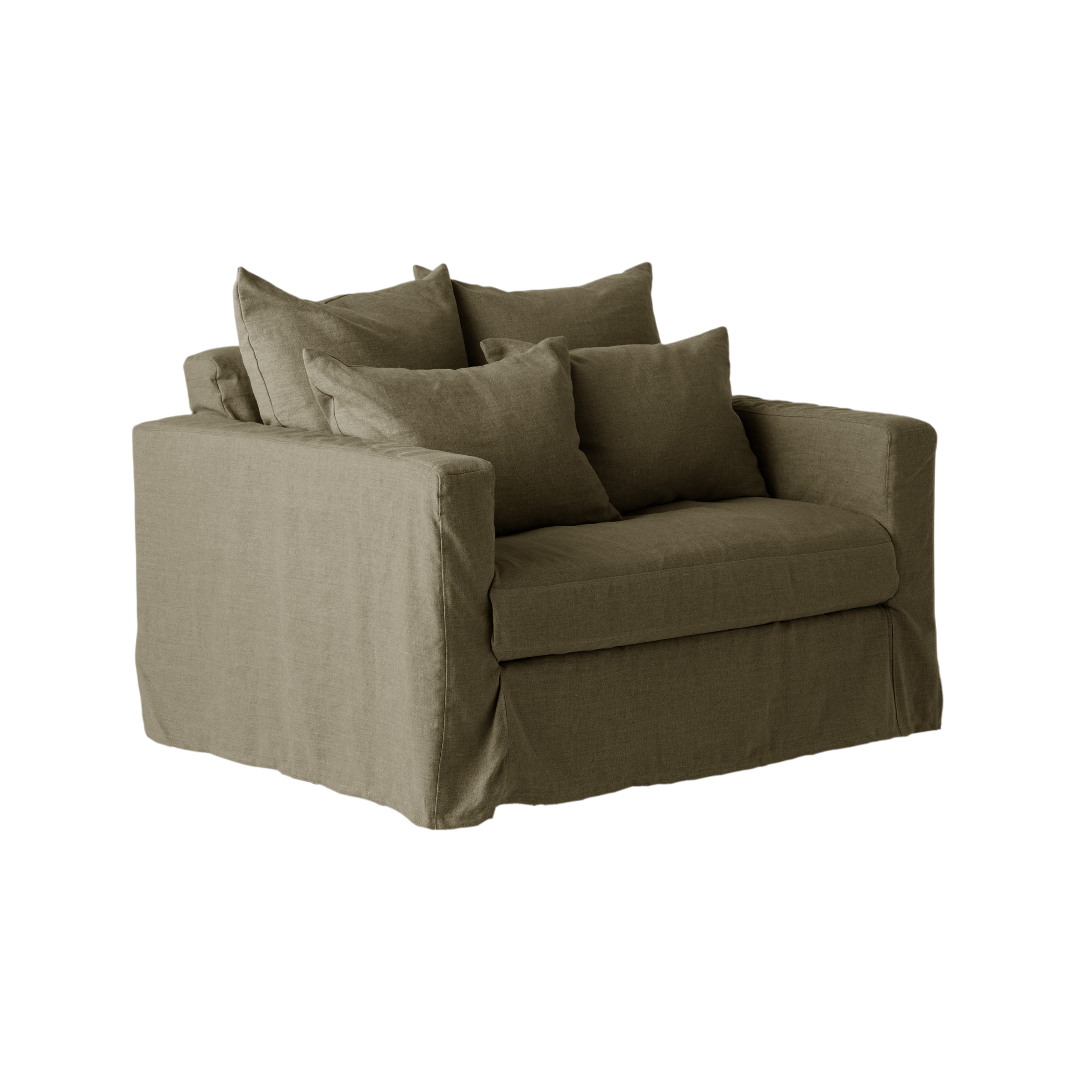 Fauteuil XL lin déhoussable Moëze