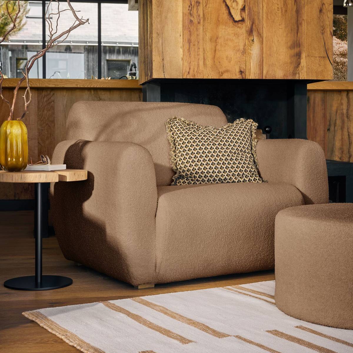 Pouf bouclette carré Ome Pouf bouclette carré Ome