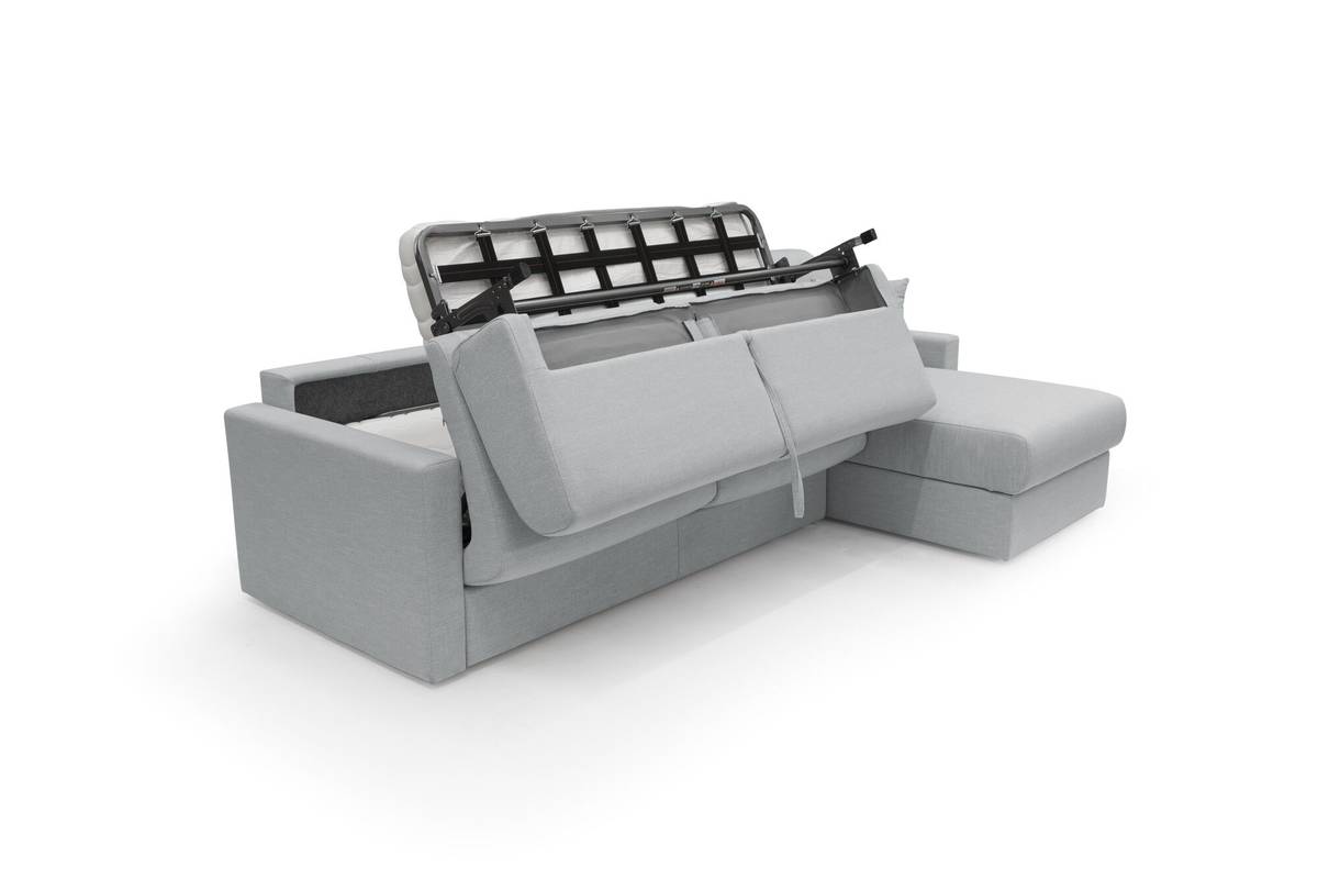 Canapé d'angle convertible et réversible tissu recyclé déhoussable Aubin Canapé d'angle convertible et réversible tissu recyclé déhoussable Aubin