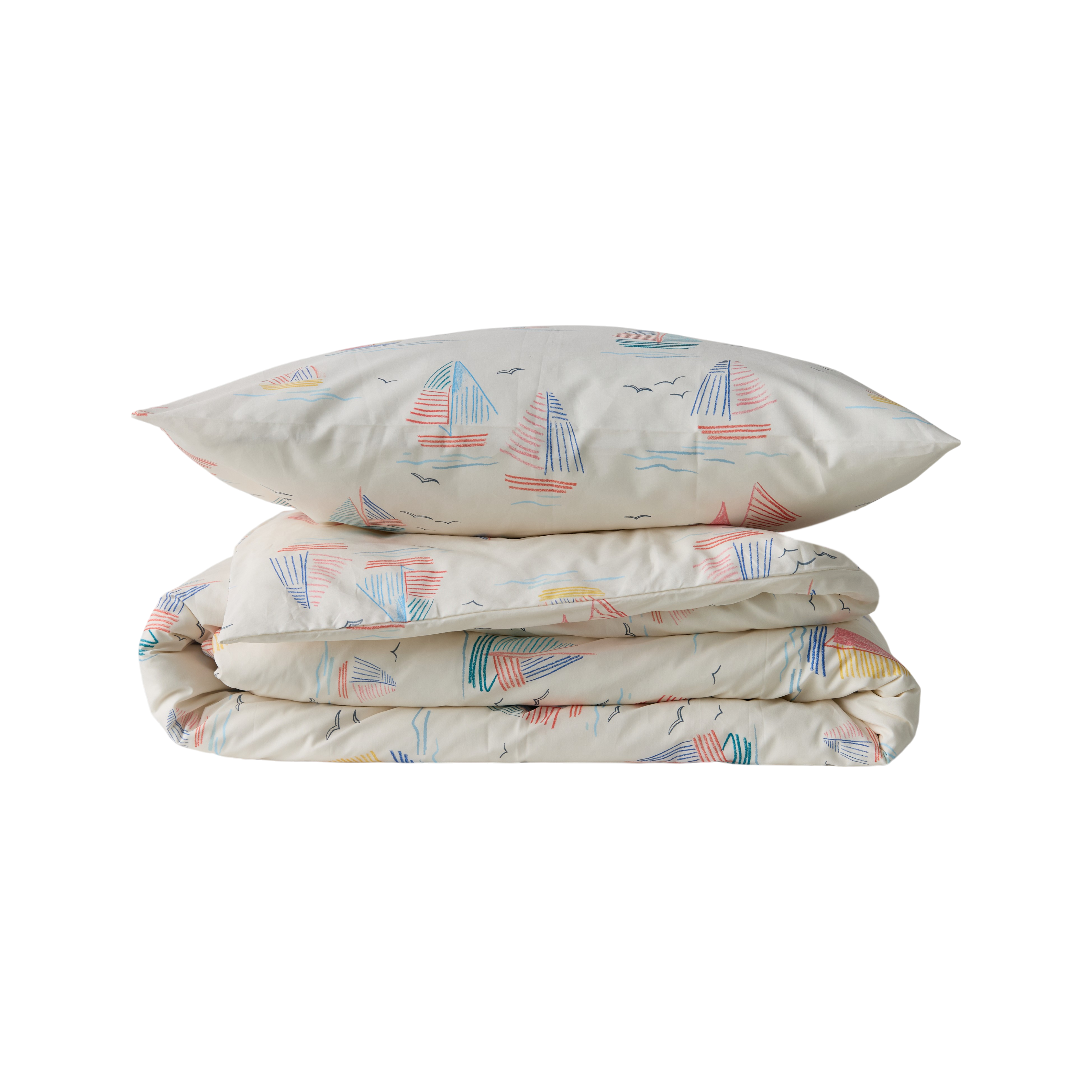 Parure de lit coton Maman les p'tits bateaux