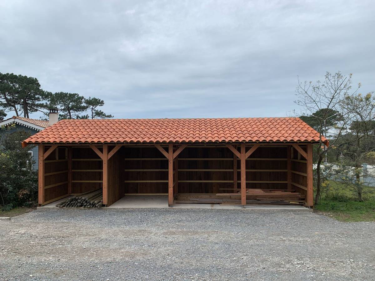 Abri une Pente pour Voiture Provence  en Bois CPBF Abri une Pente pour Voiture Provence  en Bois CPBF