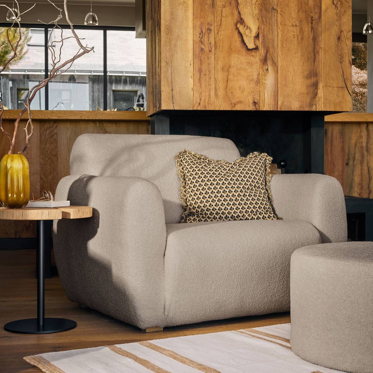 Fauteuil bouclette Ome Fauteuil bouclette Ome