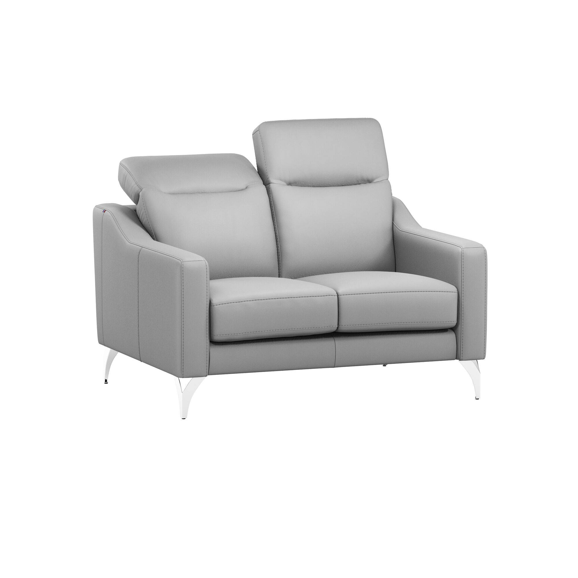 Canapé cuir têtières relevables Ben