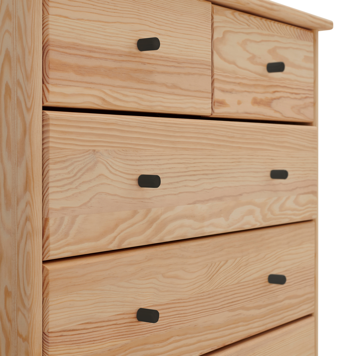 Commode bois massif 5 tiroirs Iris Commode bois massif 5 tiroirs Iris