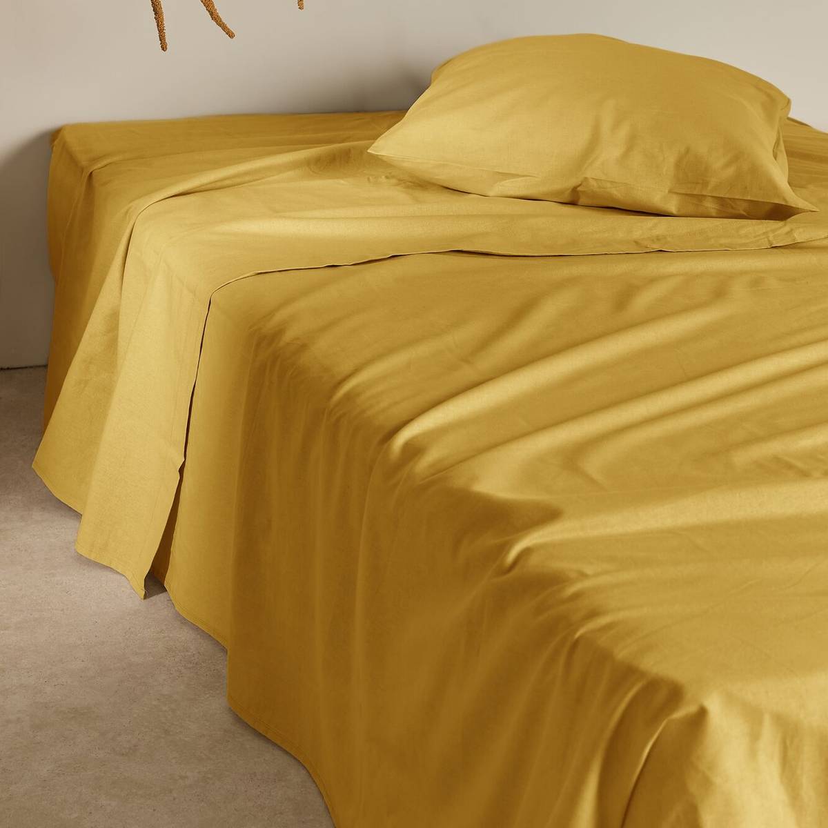 Drap plat coton lin Valentine Drap plat coton lin Valentine