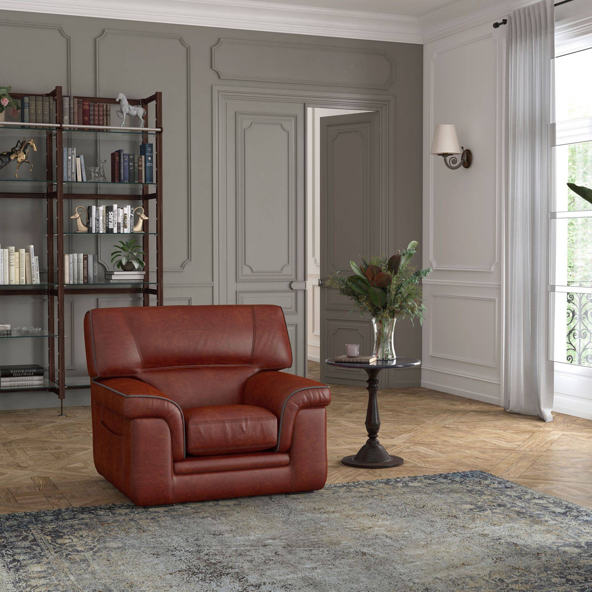 Fauteuil cuir Valentina - Image 1