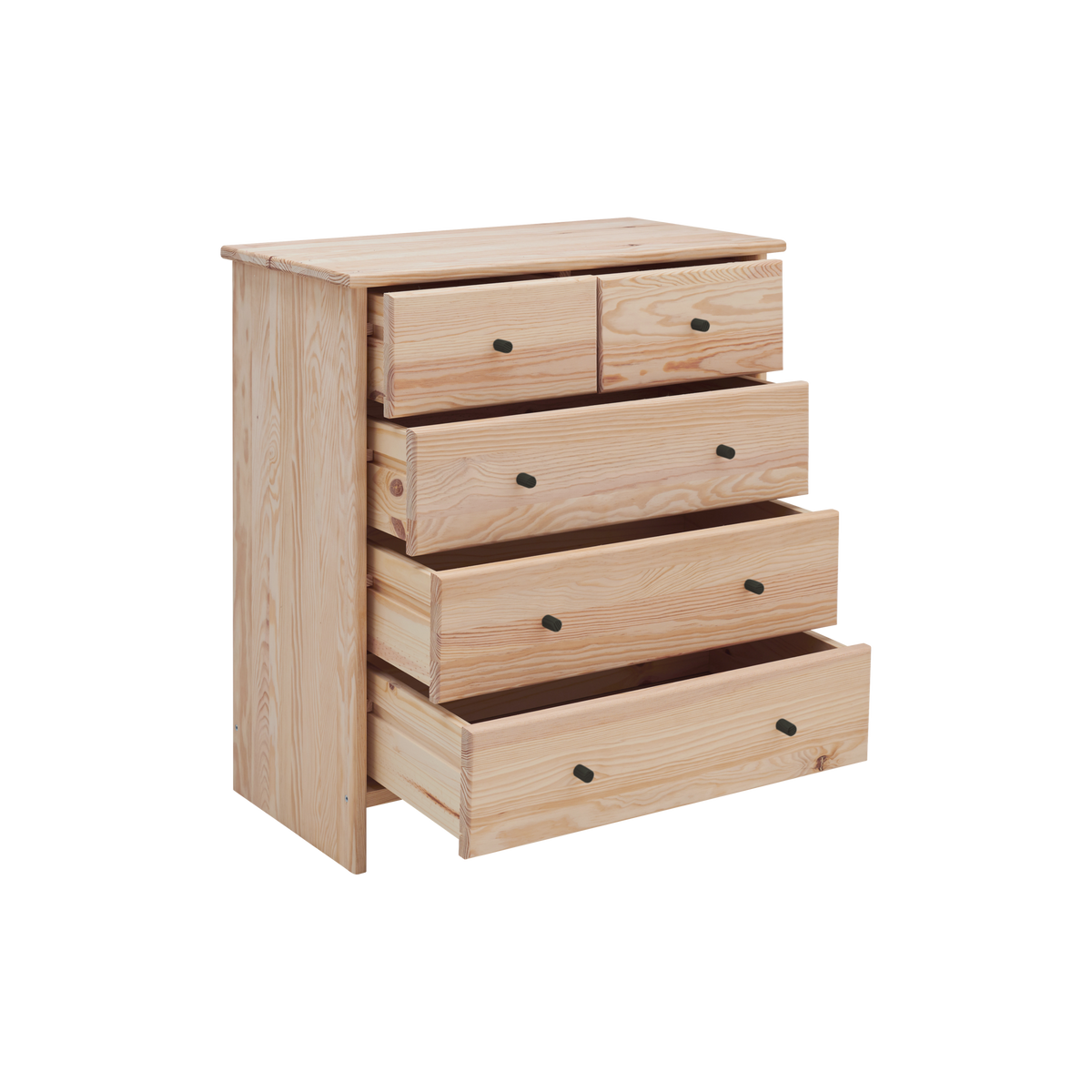 Commode bois massif 5 tiroirs Iris Commode bois massif 5 tiroirs Iris