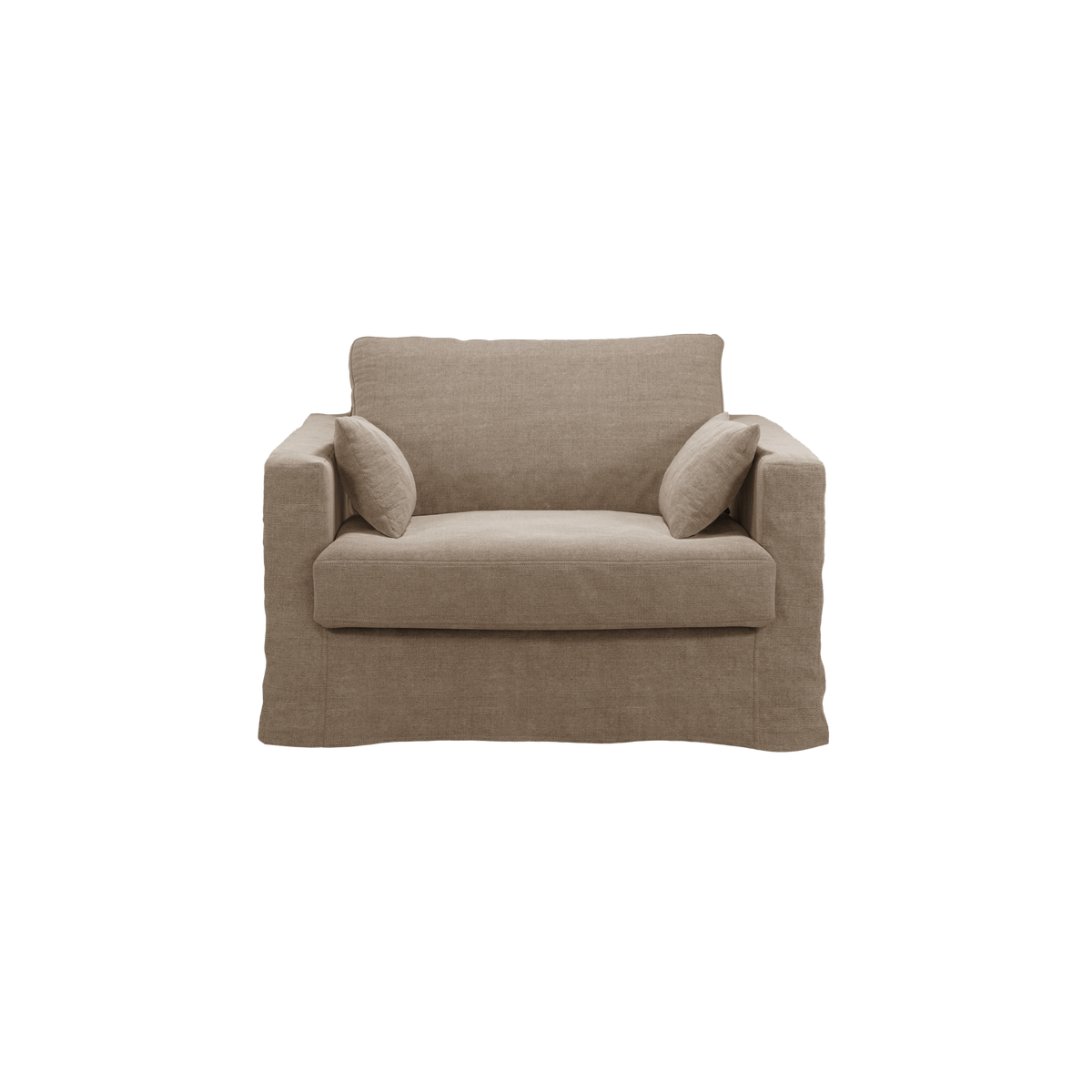 Fauteuil XL lin déhoussable Martigues Fauteuil XL lin déhoussable Martigues