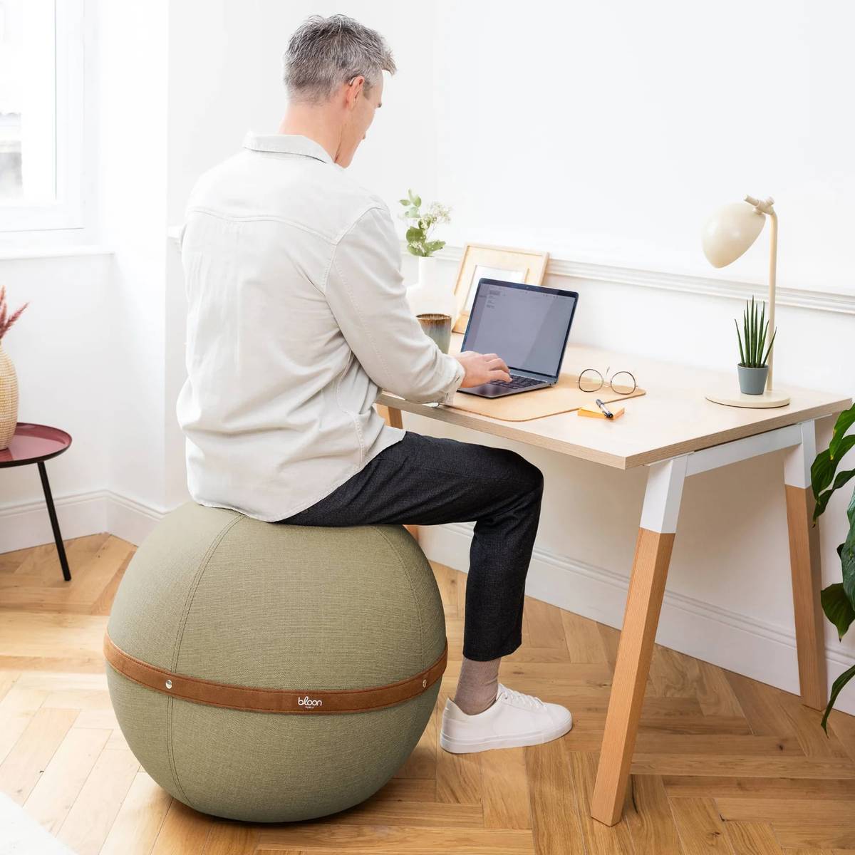 Siège ballon dynamique tissu chiné Siège ballon dynamique tissu chiné