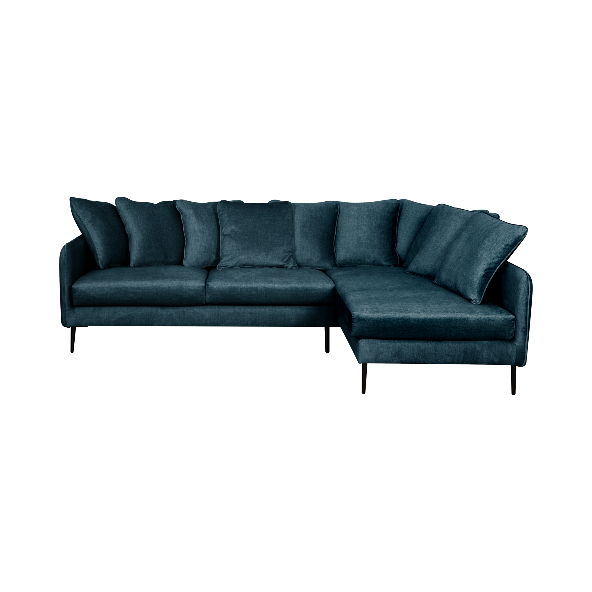 Canapé d'angle velours Olympe