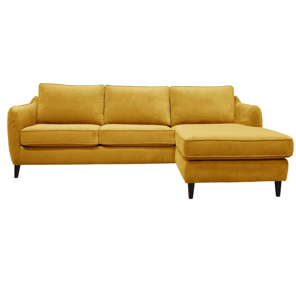 Canapé d'angle convertible velours Prince Canapé d'angle convertible velours Prince