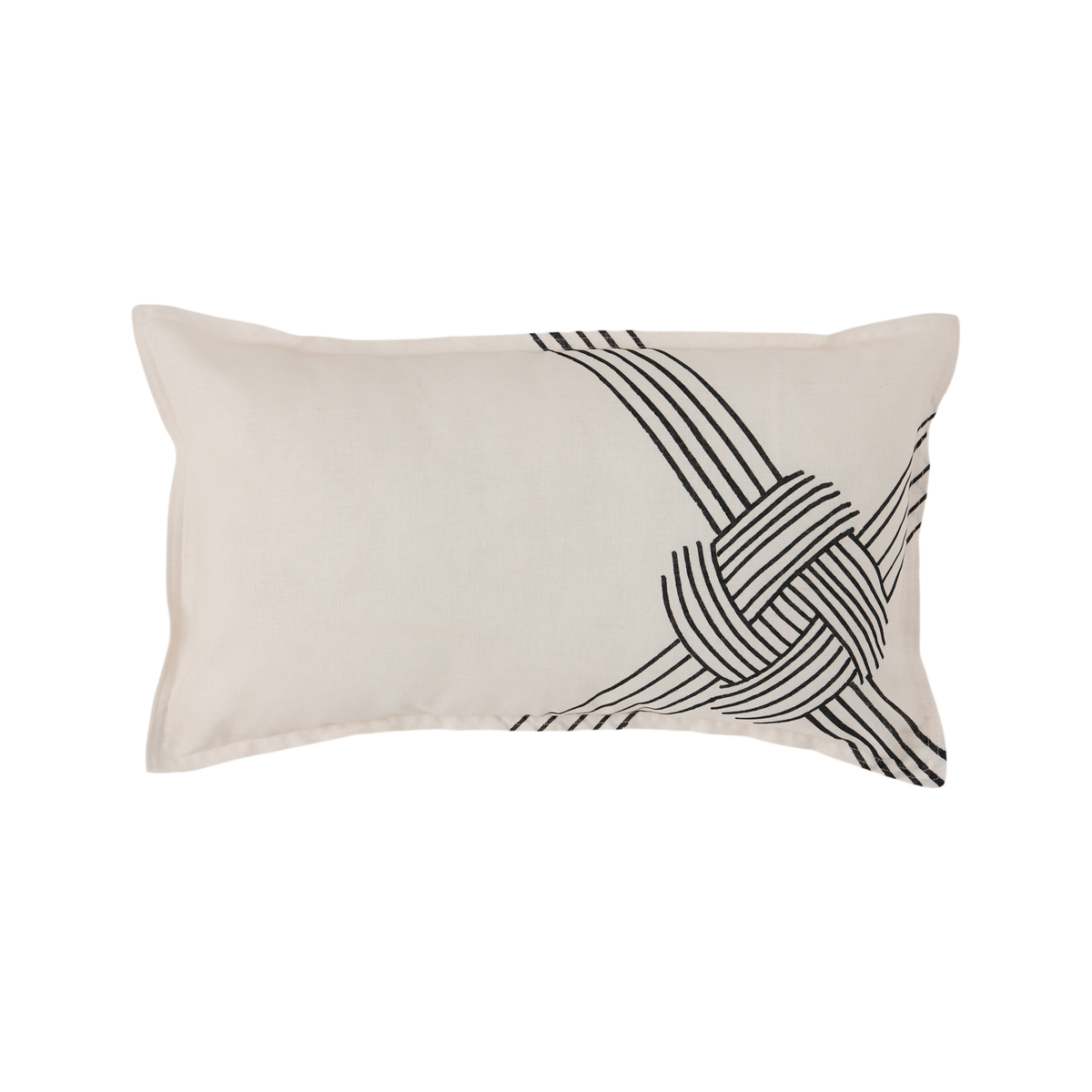 Coussin coton lin Nautique CAMIF Coussin coton lin Nautique CAMIF