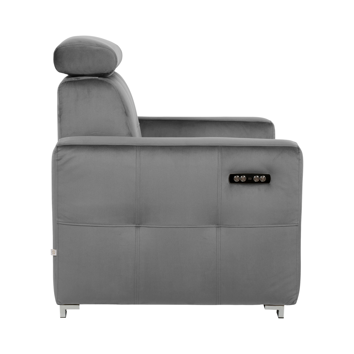 Fauteuil releveur électrique velours Cheverny Fauteuil releveur électrique velours Cheverny