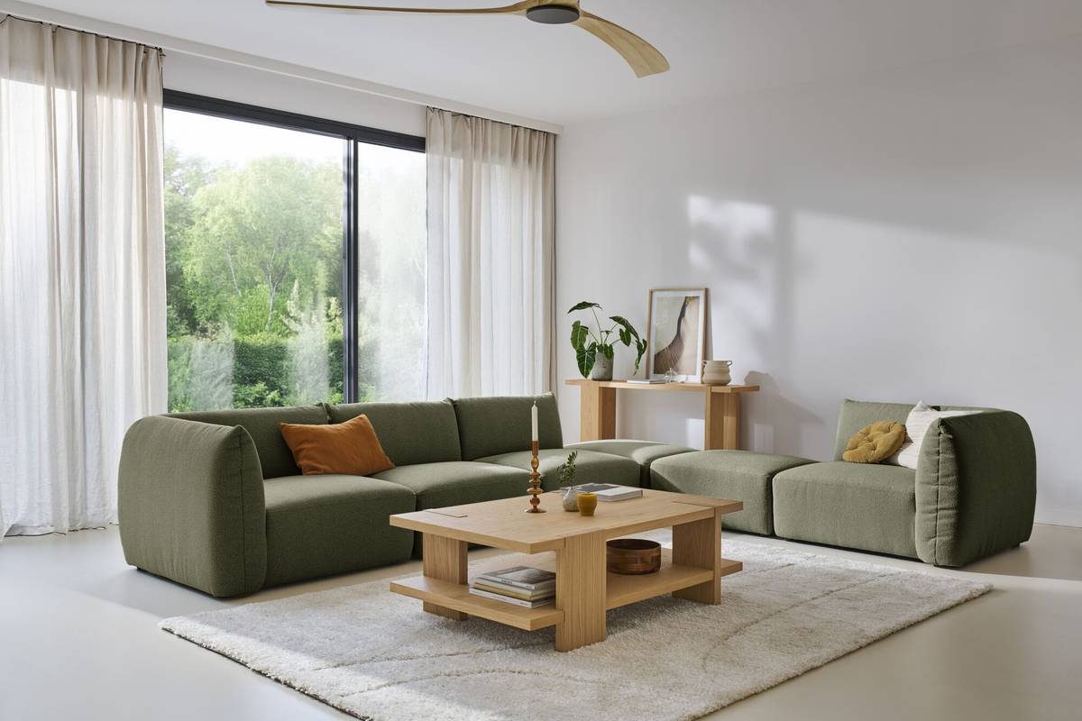 Angle droit pour canapé modulable tissu Pixel Angle droit pour canapé modulable tissu Pixel