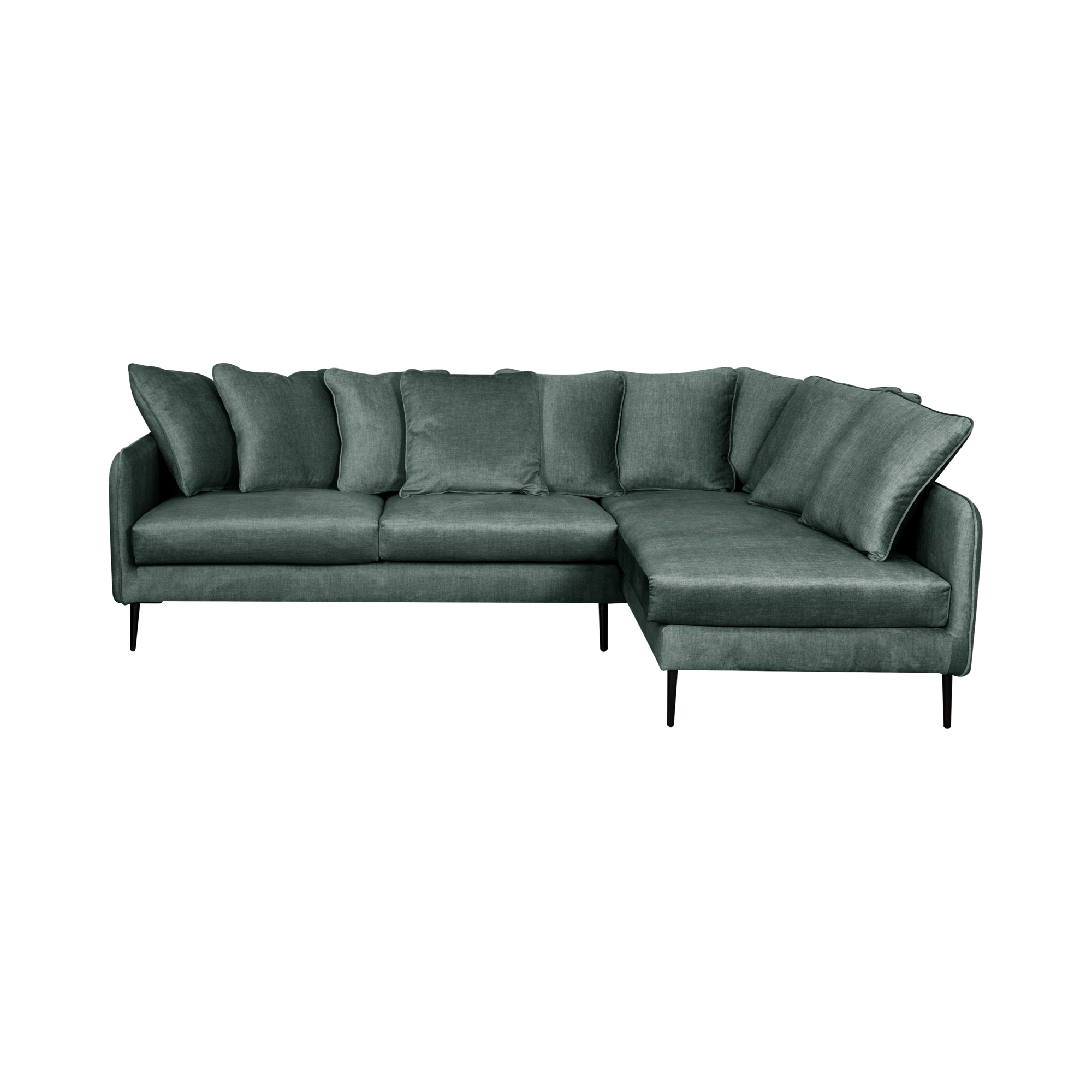 Canapé d'angle velours Olympe