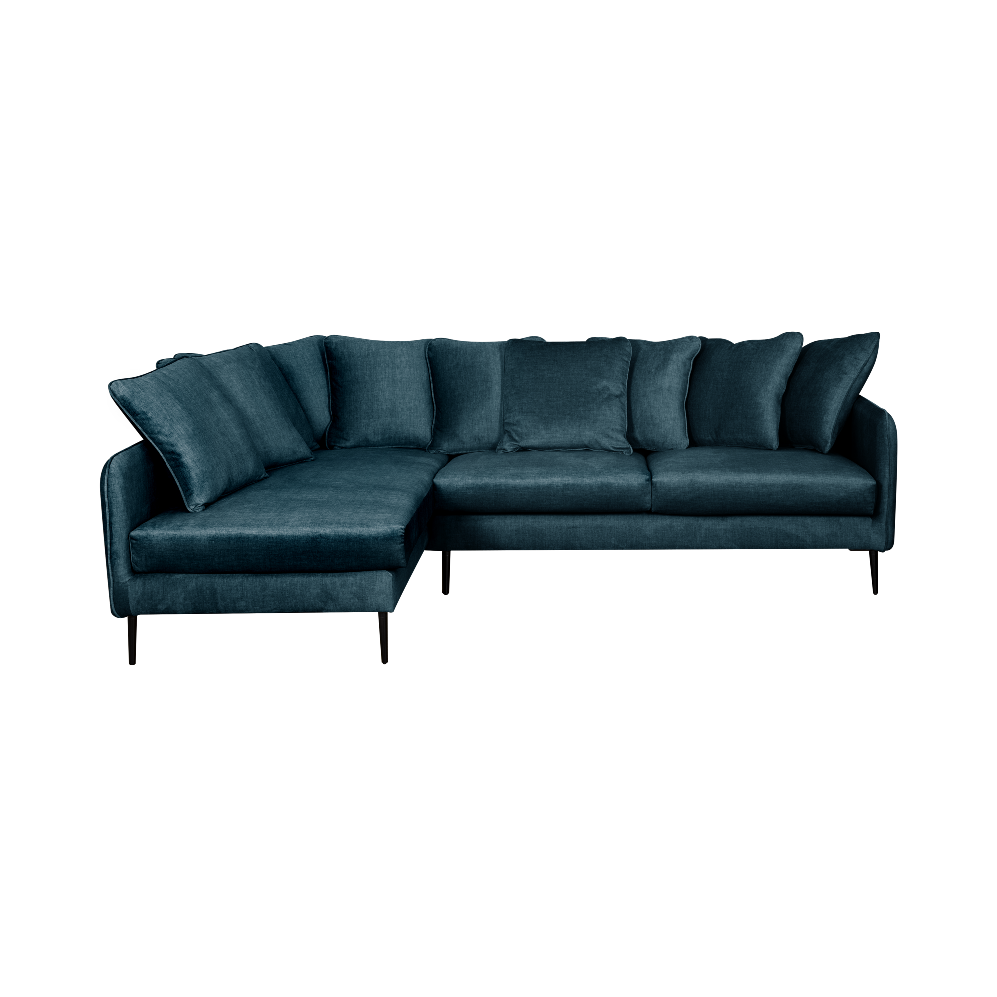 Canapé d'angle velours Olympe