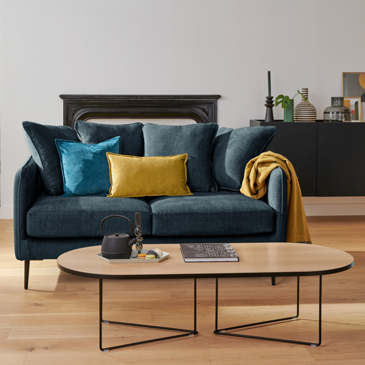 Canapé velours Olympe Canapé velours Olympe